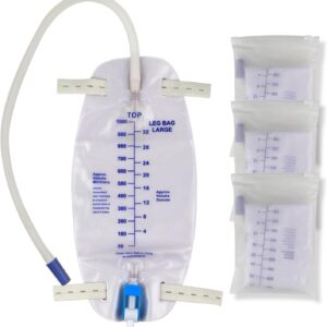 Urinary Drainage Leg Bags with Tap, 32oz – 8 Pack