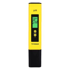 Digital pH Meter 0.01pH Accuracy – Portable Pen Type pH Tester with LCD Display