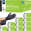 Black Nitrile Disposable Gloves – Latex-Free, Powder-Free, Food (Bulk Pack)