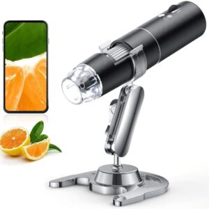 WiFi Portable Handheld Microscope with 1080P HD, LED Light & USB Connectivity