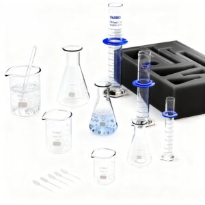 Cylinder, Erlenmeyer Flask Set, 50ml 100ml 250ml beaker and flask, 10ml 50ml 100ml Cylinder
